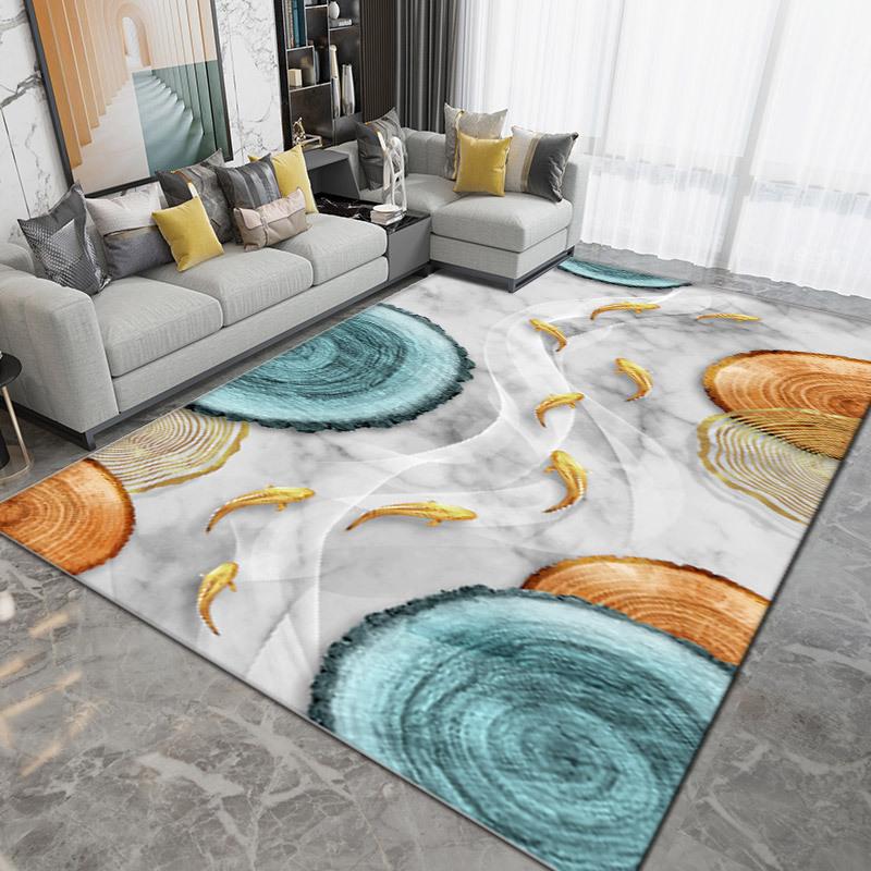Ковер с принтом для гостиной, большой площади, противоскользящий ковер для спальни, прикроватное одеяло, аксессуары для домашнего декора