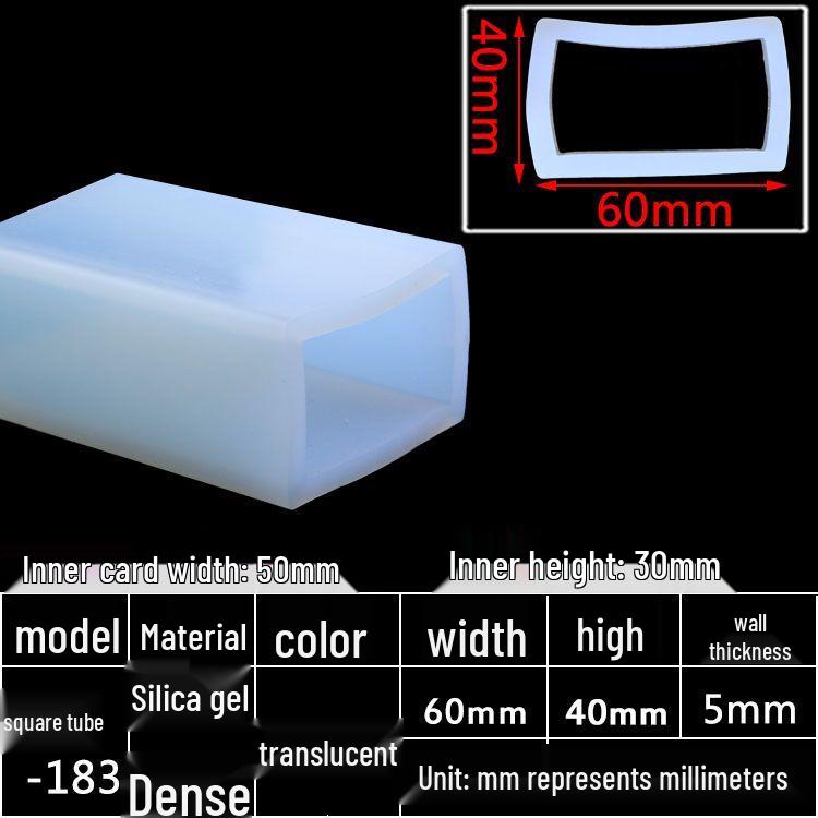 High-Temperature Resistant Silicone Square Tubing: Durable, Customizable, Aging-Resistant Rubber Sheath and Hollow Sealing Strip.