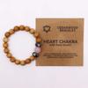Rose Quartz Bangle with Cedarwood Heart Chakra