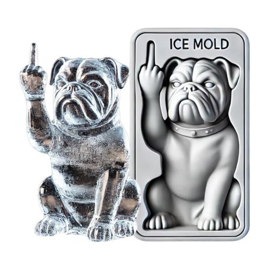 1/2 шт. забавная форма для льда в виде среднего пальца 3D в форме утки и бульдога многоразовая силиконовая