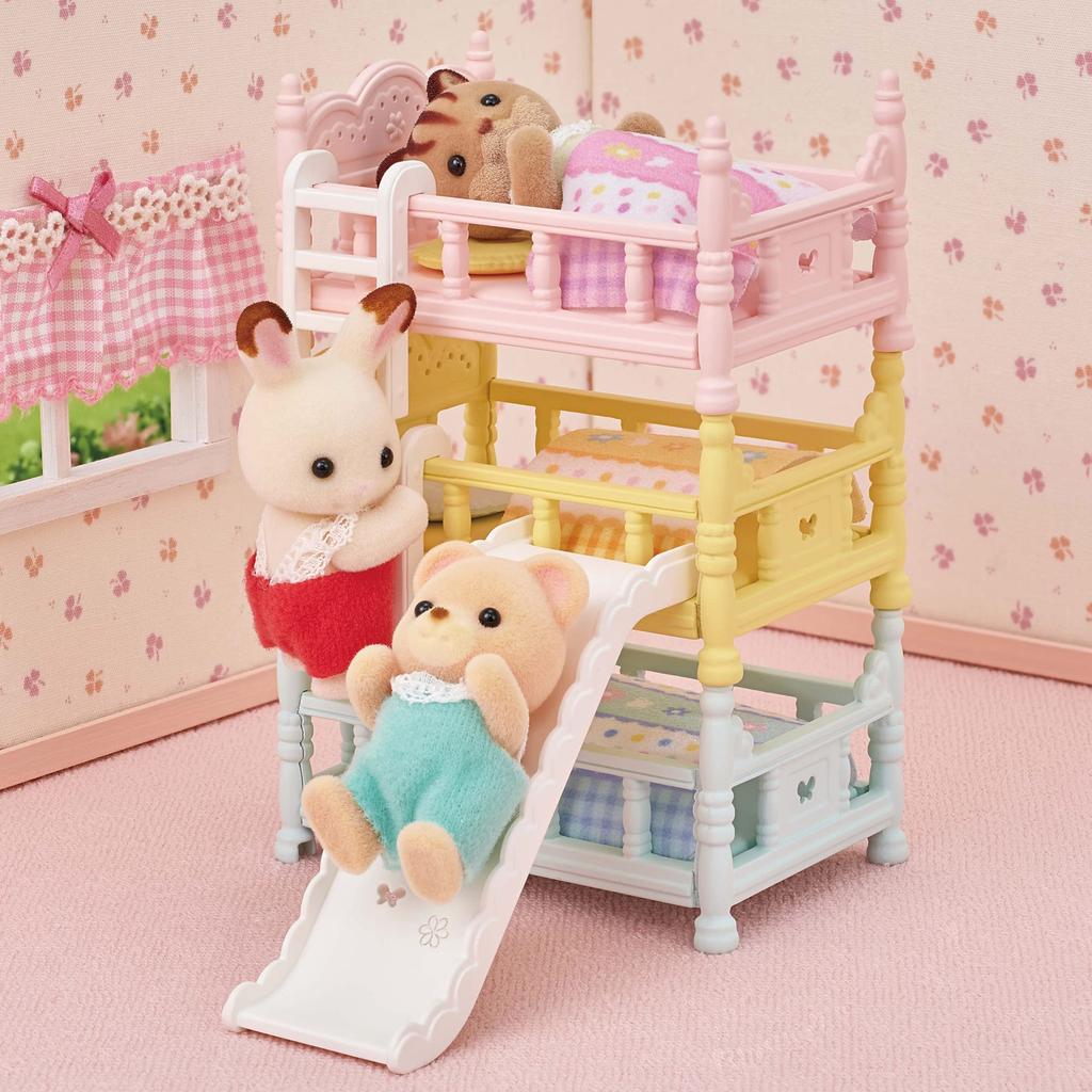 Мебель Sylvanian Families Двухъярусная кровать ST Сертифицированная игрушка Кукольный домик для возраста от 3 лет и Sylvanian Families от Epoch [Детская кроватка] Ka-219 Вверх,