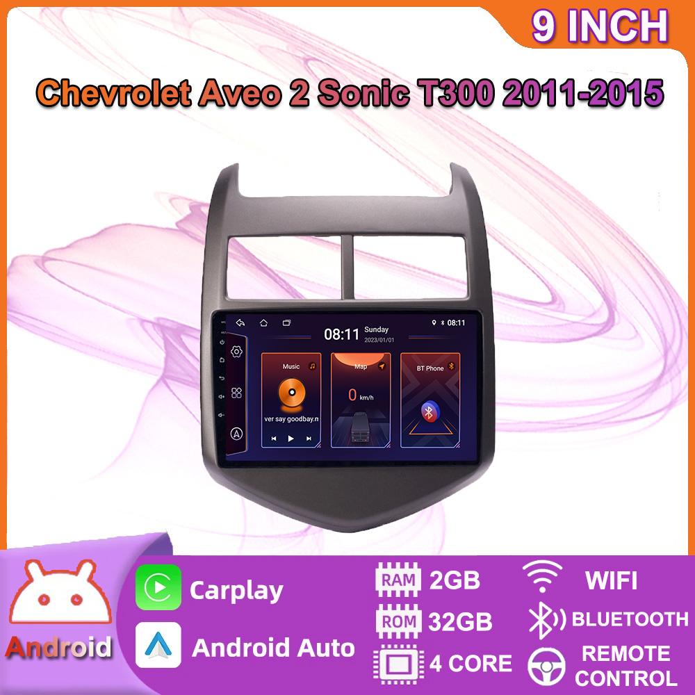Icreative автомобильное радио для Chevrolet Aveo 2 Sonic T300 2011-2015 мультимедийный плеер навигация GPS 2 din 2din Android авторадио CarPlay