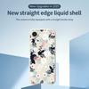 For iPhone 16e Case Flowers and Leaves Pattern Printing Straight Edge TPU Phone Back Cover