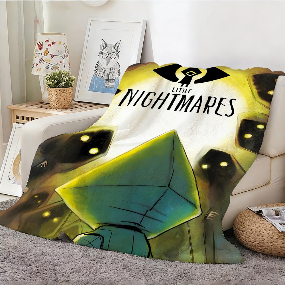 Adventure Game L-Little Nightmares Throw Lightweight 240g Flannel Blanket Soft Skin-friendly for Summer Cooling