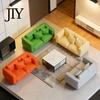 Miniature Upholstery Furniture Couch, Tiny 2-Seater Realistic Mini Loveseat Couch for Dolls 1/12 Scale Doll Mansion Living Room