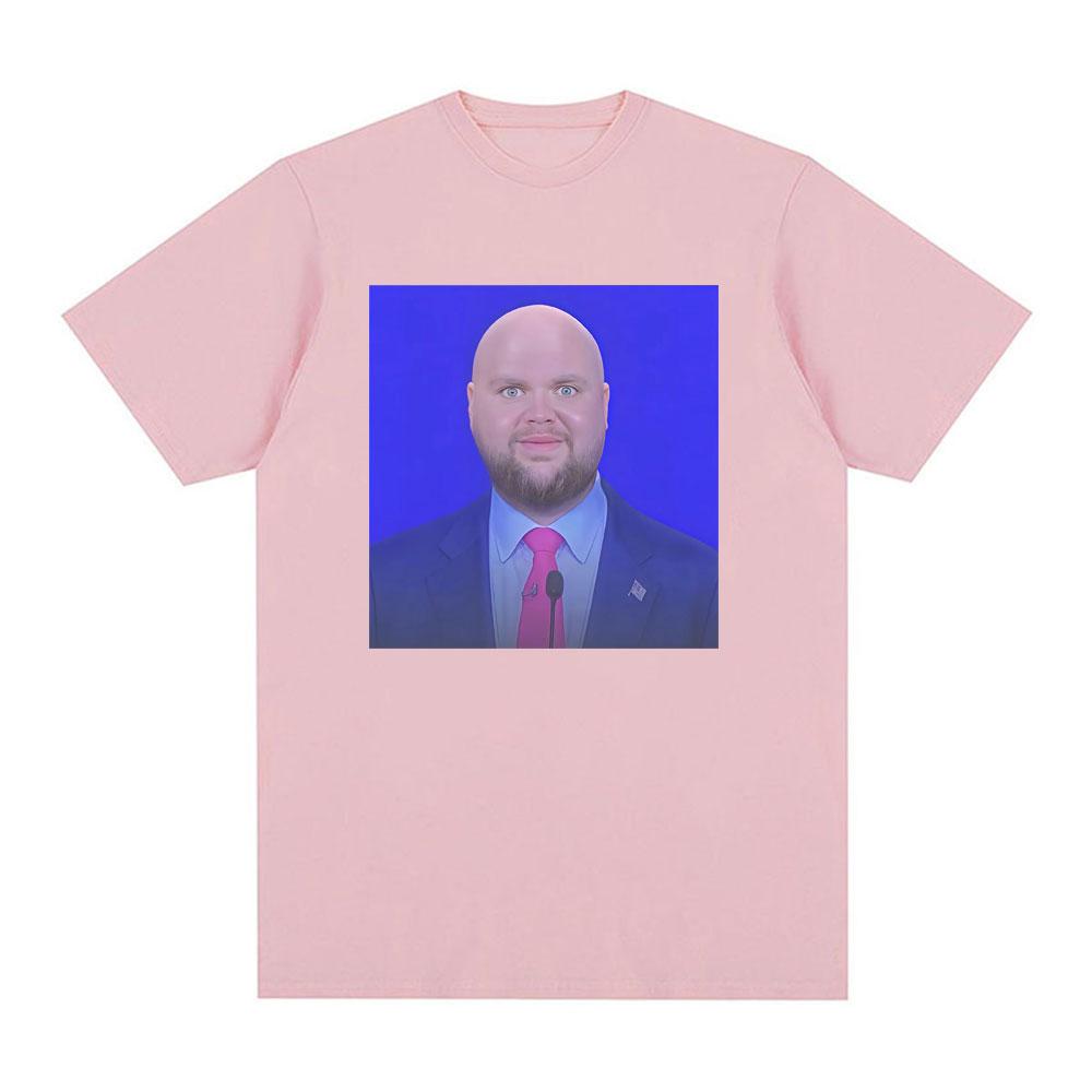 JD Vance Meme Bald Baby Face Funny Tee Shirt Men Women Fashion Humor Gothic Oversized T Shirt Cotton Casual Short Sleeve T-shirt