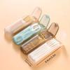 Dental Floss & Swab Case - Portable Compact Pill Box with Toothpick Holder, Multi-Color Capsule-Shaped Containers for Oral Care