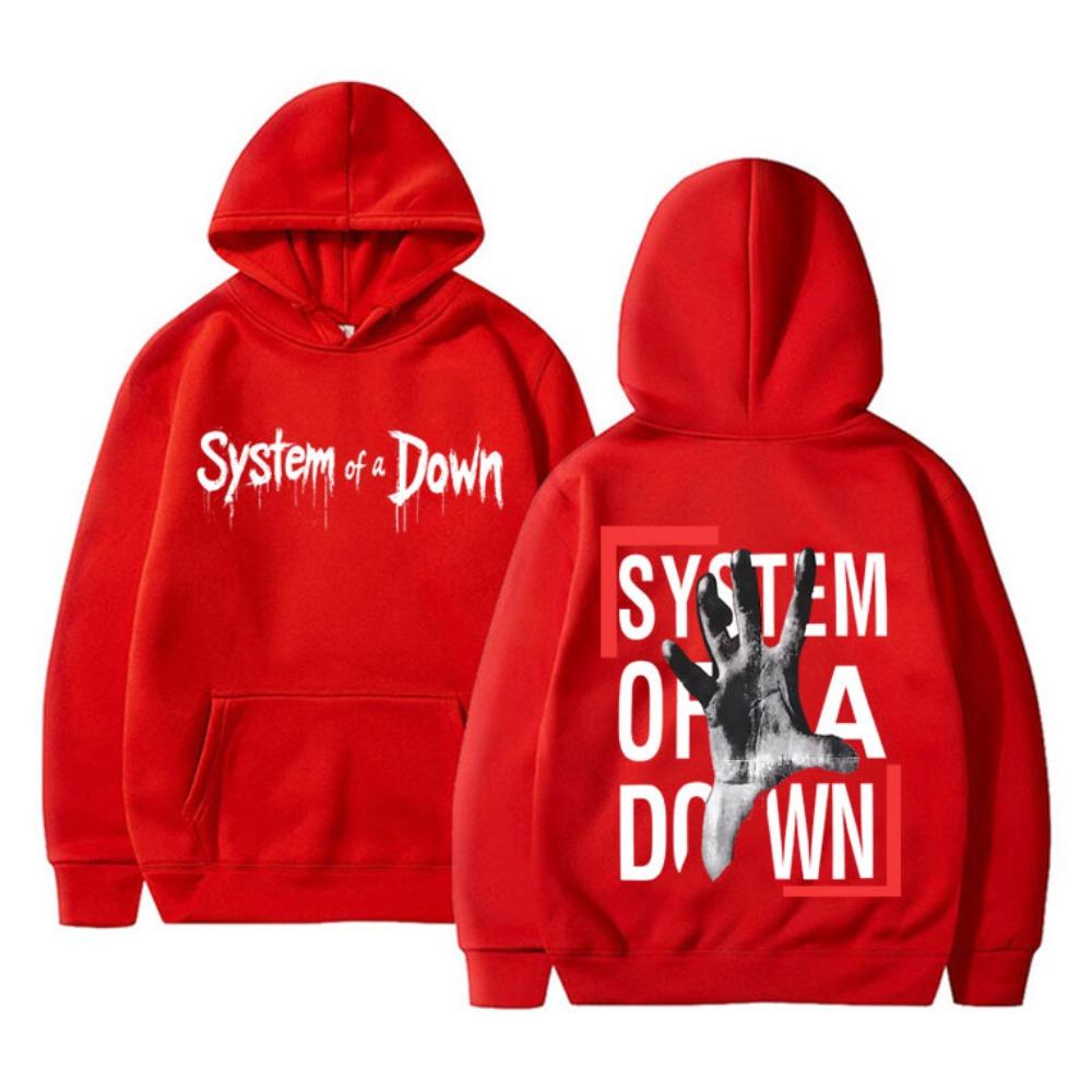 Худи с двусторонним принтом System Of A Down Мужское Женское Рок Винтажный Флисовая Толстовка Мужская 90-е Альтернативный Металл Мерч