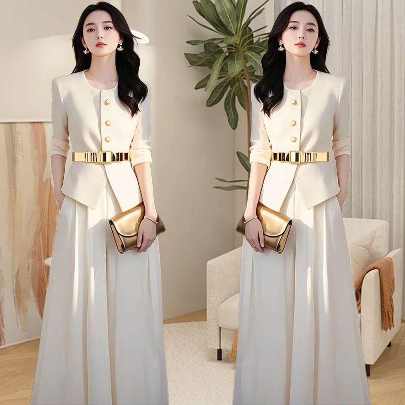 Autumn Women's Fashion: Chic Professional Jacket and Skirt/Pants Two-Piece Set