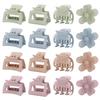16 PCS Small Claw Clips for Thin Medium Thick Hair, 4 Shapes Small Hair Clips, Cute Flower Claw Clips for Women Girls, Mini Hair