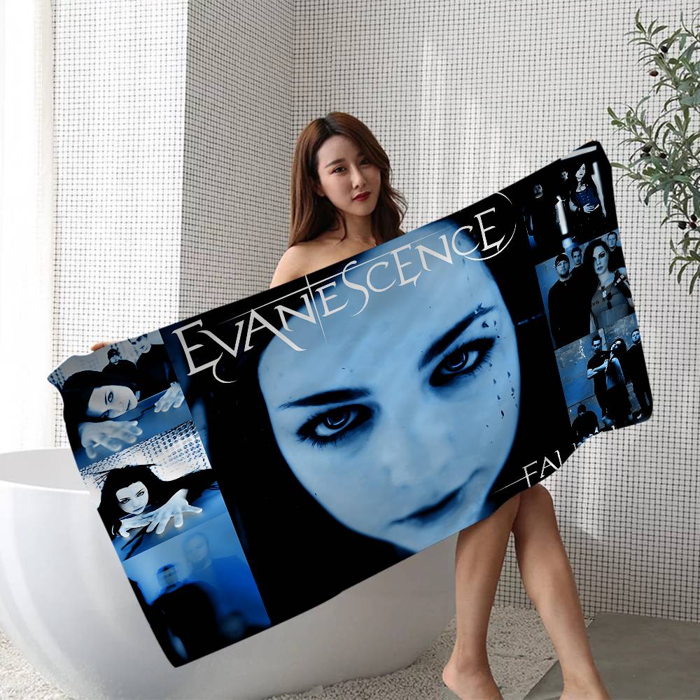 Классическая рок-группа E-Evanescence Пляжное полотенце из микрофибры с принтом Альпинизм Йога Пляж Плавание Бег Впитывающее Мягкое