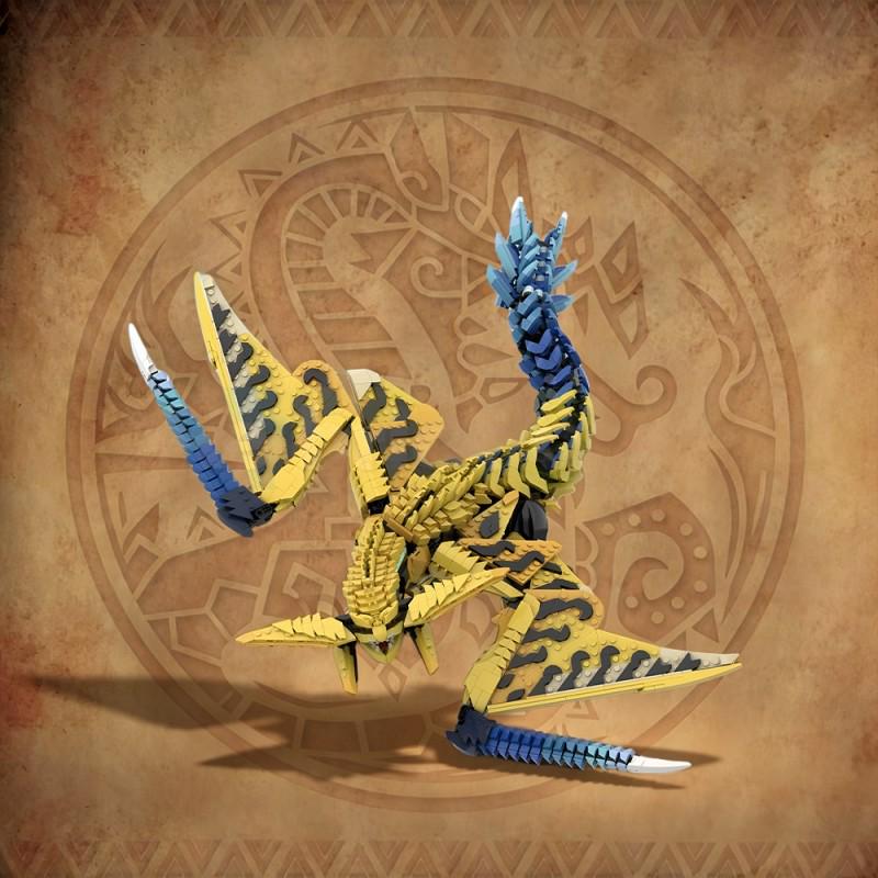 MOC Monster Hunter Rathalos Строительные Блоки Модель