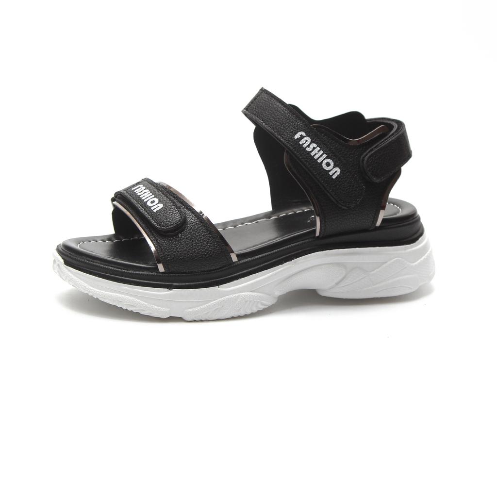 Босоножки Женские Летние Повседневные Студенческие Туфли на Платформе Велкро Плоский Каблук Спортивные Сандалии Женские