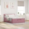 Maison Exclusive - Cadre de lit ottoman avec matelas rose 140x200 cm velours