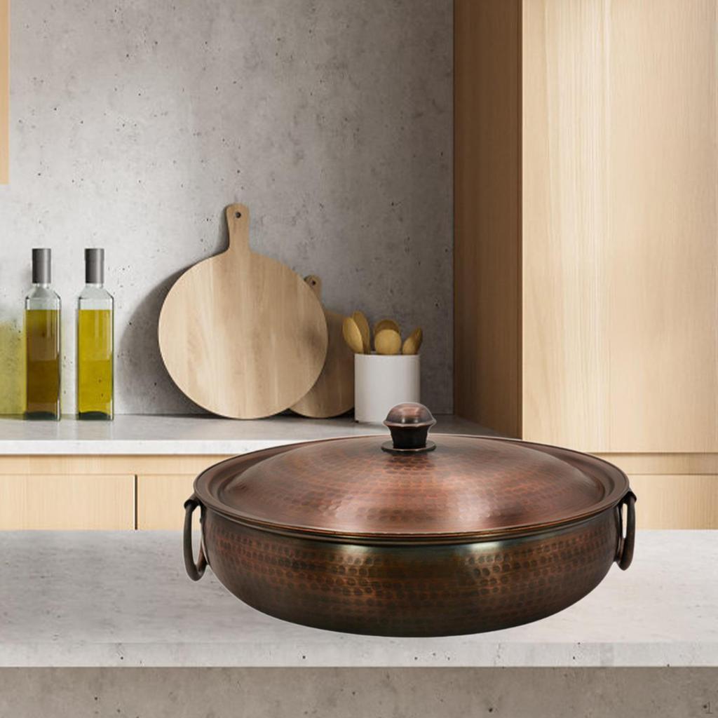 Китайская медная жаровня, кастрюля, индукционные сковороды, лапша ручной работы с крышкой
