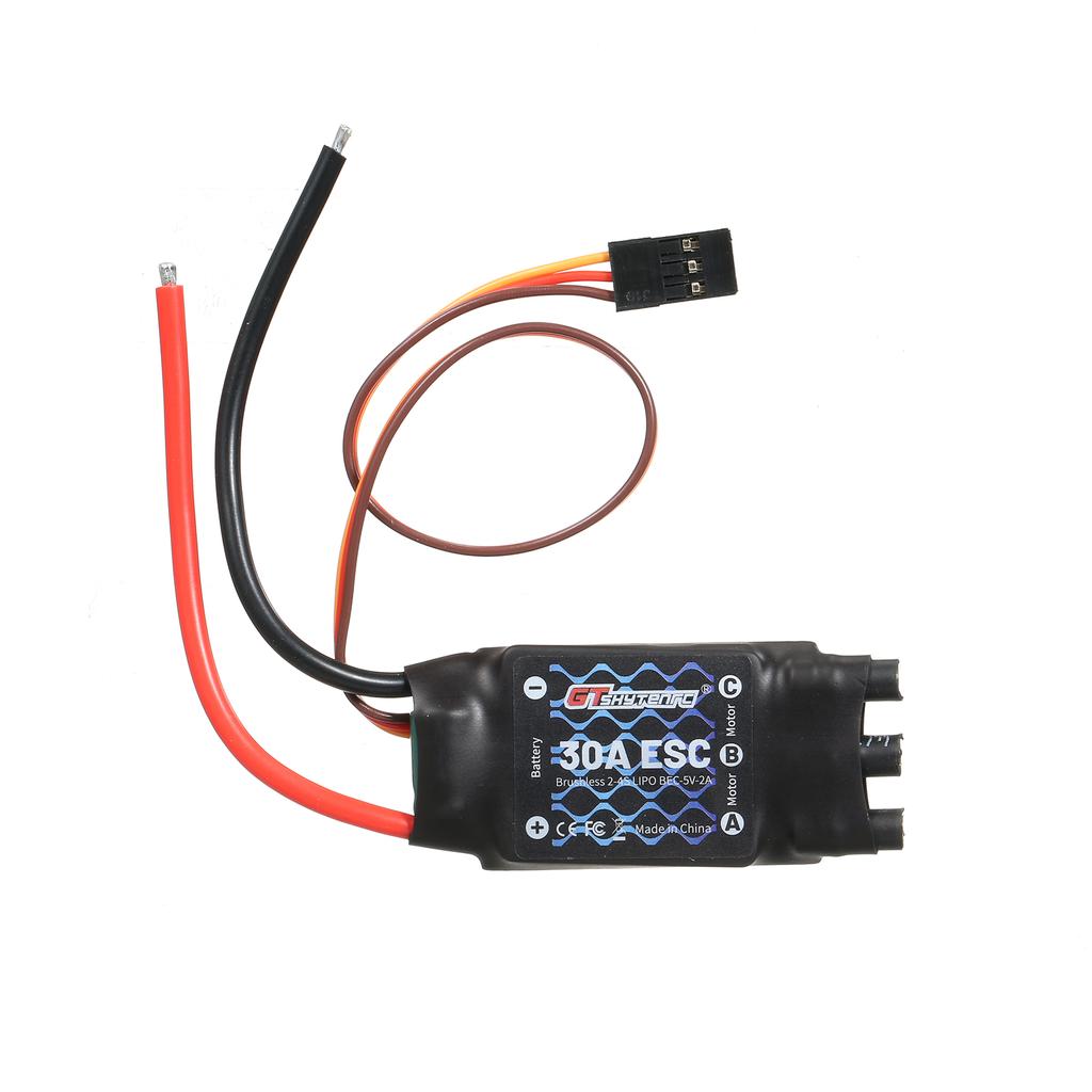 GTSKYTENRC 2-4S 30A бесщеточный регулятор скорости двигателя ESC с дистанционным управлением BEC ESC для фиксированного крыла
