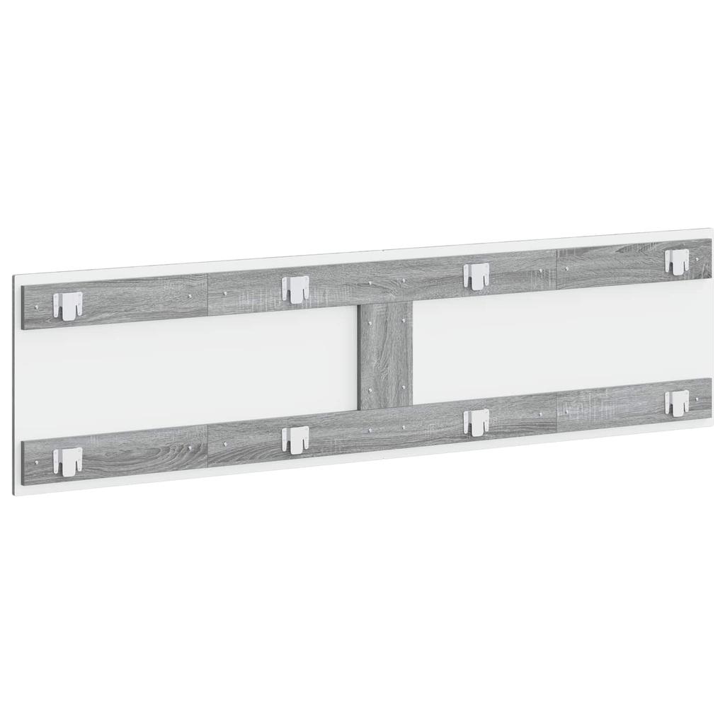Wall Mounted Headboard EDE Sonoma Grey Engineered Wood