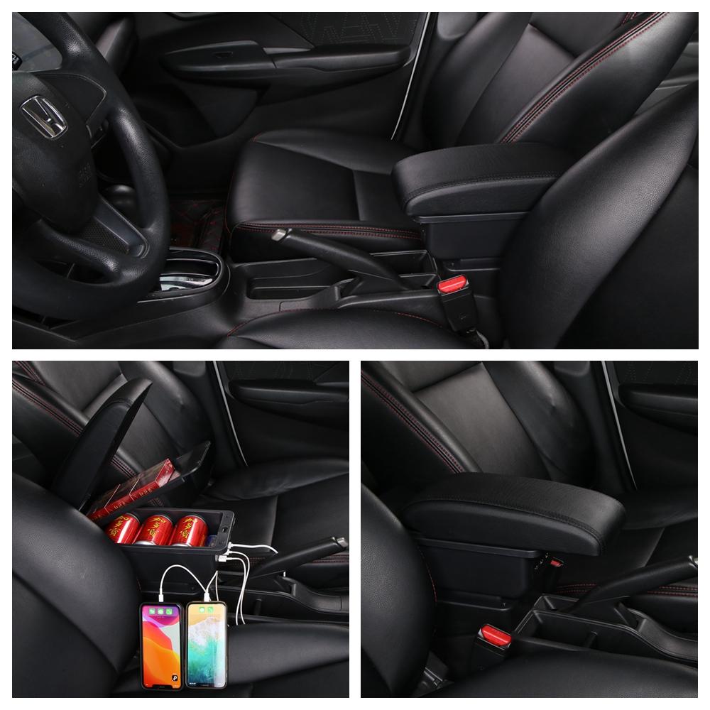 Для Renault Clio 4, для Renault Clio 3 III IV, автомобильный подлокотник, аксессуары для хранения, USB-интерфейс, выдвижной
