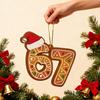Christmas 67 Acrylic Ornament Funny 67 Meme Hangning Ornament Six Seven Gingerbread Christmas Tree Decoration Gift for Teens Kids