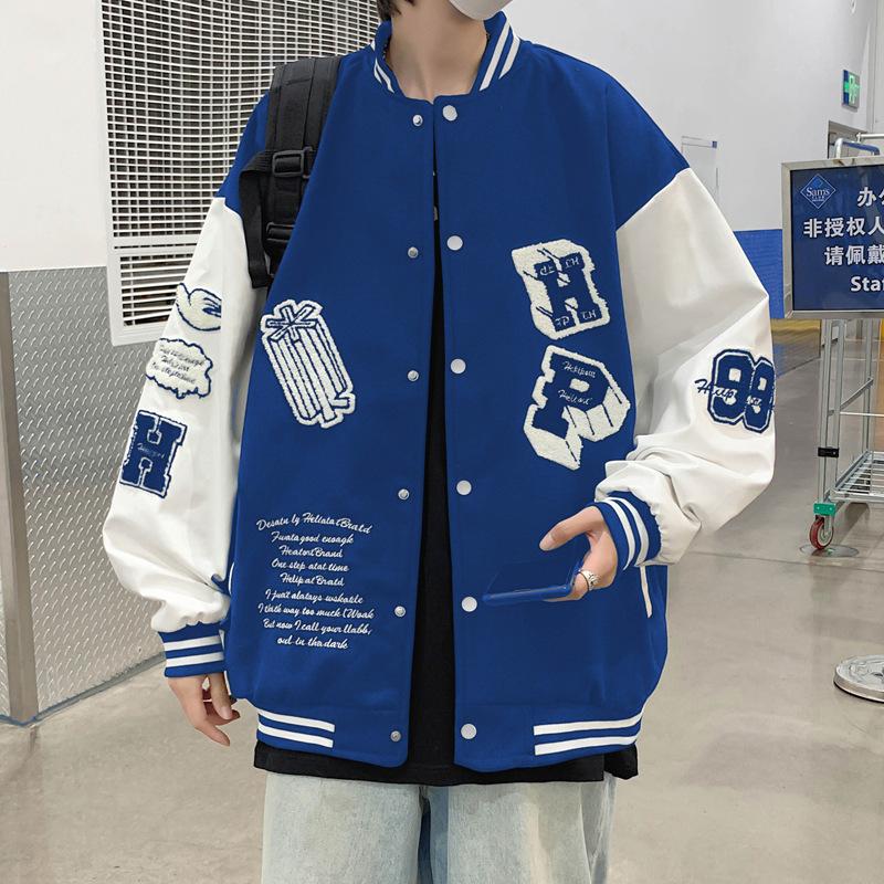 Куртка мужская пальто американский модный бренд бейсбольная одежда мужская весенняя новинка свободная вышитая повседневная куртка