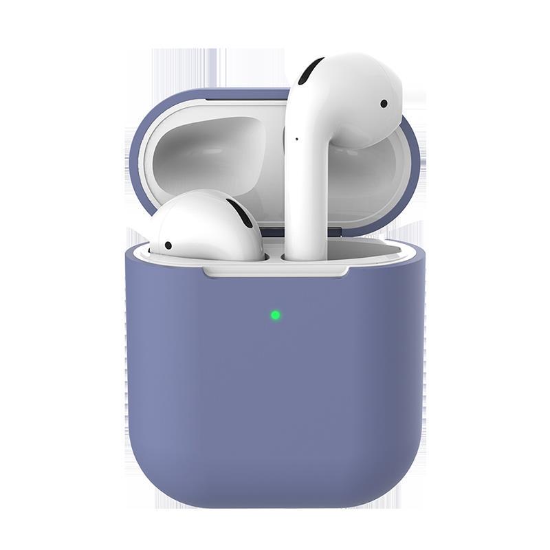 Pure Color AirPods 2 Apple Case Мягкий силиконовый защитный чехол для беспроводной Bluetooth-гарнитуры