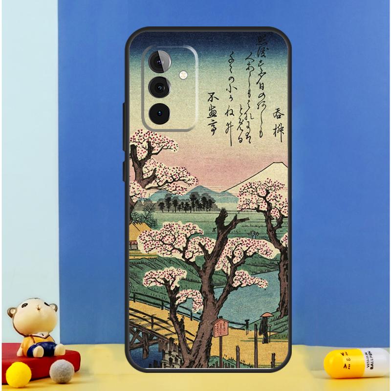 Художественный чехол в японском стиле для Samsung Galaxy A56 A52 A53 A16 A26 A36 A55 A35 A15 A32 A12 A33 A13 A14 A34 A54 A17