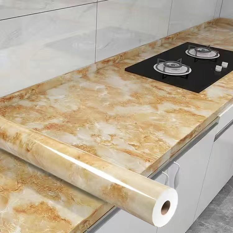 5 M Pearl White DIY Decorative Film PVC Self Adhesive Wall Paper Furniture Renovation Stickers Kitchen Waterproof Oil-proof Marble Wallpaper