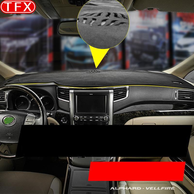 For Toyota Alphard Vellfire 20 AH20 30 AH30 2008- Car Anti-Slip Mat Dashboard Dash Cover Pad Sunshade Dashmat Protect Carpet