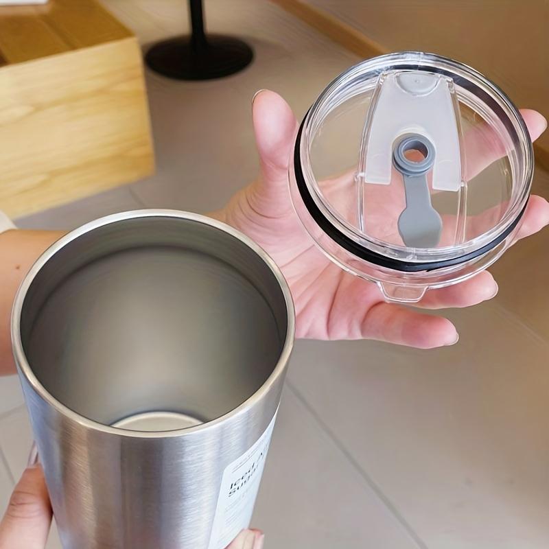 1шт кофейная кружка двухслойная кружка с соломой чайник из нержавеющей стали кружка для кофе со льдом