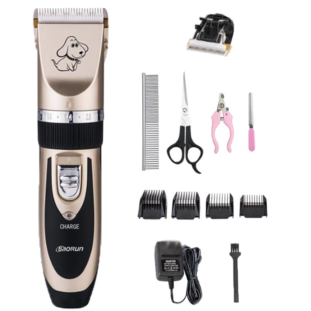 Baorun P2 Electric Hair Clipper Pet Shaver Rechargeable Teddy Bear Dog Cat Hair Clip Knife Puppy Hair Clipper Copper pet trimmer