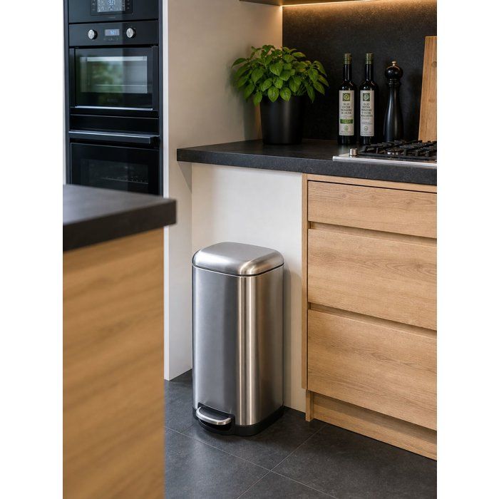 Poubelle de Cuisine à Pédale - FULLER - 40 L - Acier