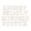 26 Pcs Letter Patches A To Z White Letter Patches DIY Personalized Decorative Repairing Embroidered Sewing Patches