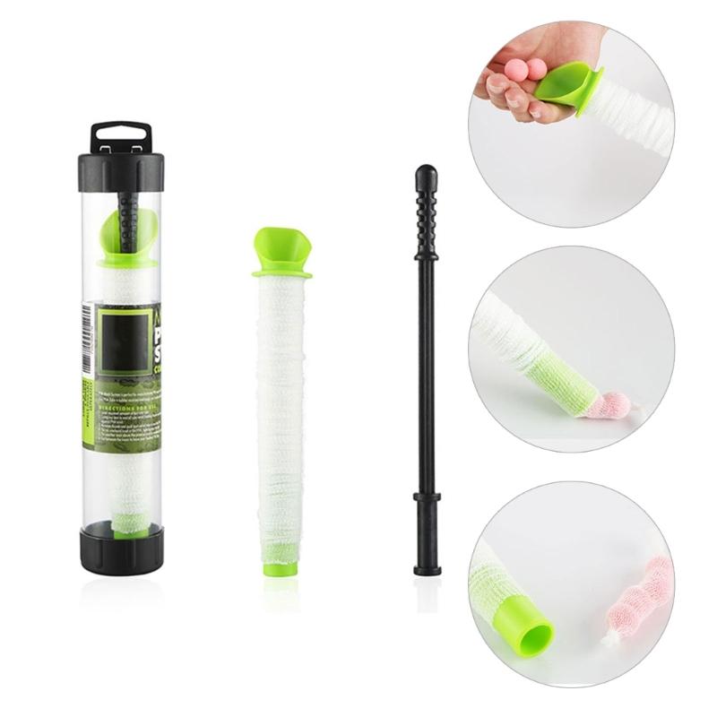 ПВА Сетка Мешки для приманок Карповая рыбалка Сетка с воронкой и плунжером Заправки Плунжер Бар Снасти Карповая рыбалка Кормушки Инструмент