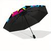 1pc Tiger Head Automatic Open/close Folding Umbrella, Compact Portable Travel Umbrella,Durable Construction yy250814122