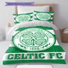Celtic Football Club Pattern Bedding,Quilt Set Quilt Cover Pillowcase Home Birthday Gift (1 * duvet cover + 2 * pillowcase, without core)