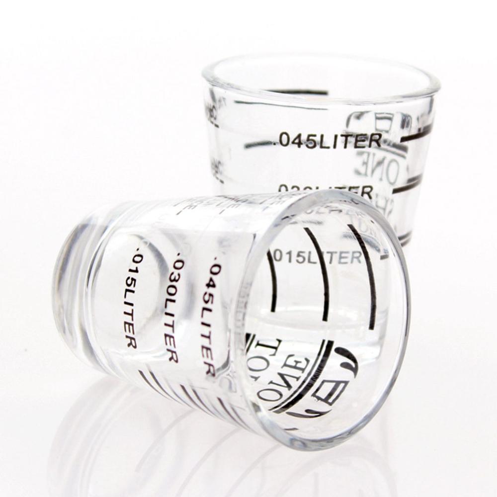 Espresso Heat-resistant Bar Accessories Heavy Duty Jigger Measuring Cup Shot Glass Bartender Tools