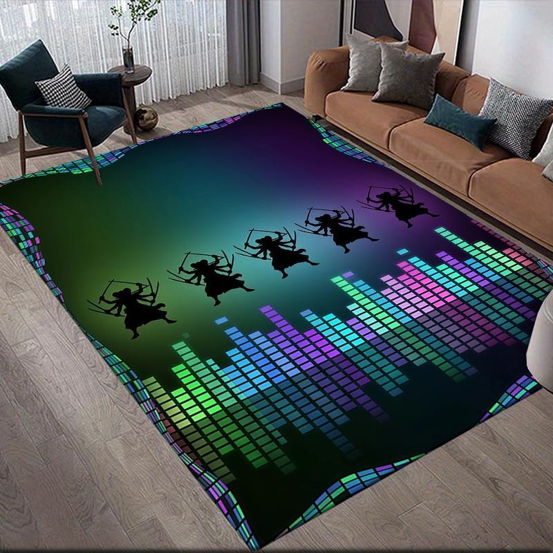 Zoro Home Sofa Decoration for Living Room & Bedroom, Non‑Slip Play Flannel Floor Mat for Game Room