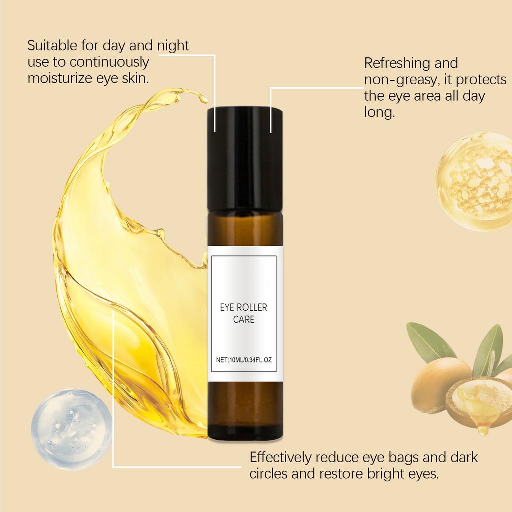 Сыворотка для ухода за кожей вокруг глаз Eye Roller, укрепляющая кожу вокруг глаз, питающая эластичную кожу, увлажняющая сыворотка для массажа 10 мл