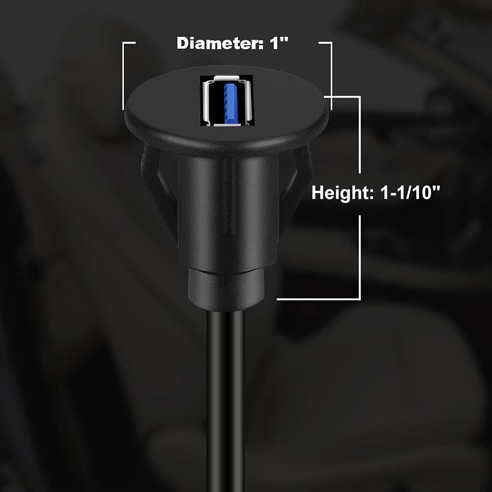 Мотоцикл Грузовик Водонепроницаемый Папа к Маме Автомобильная Приборная панель USB 3.0 Панельный Кабель для Врезного Монтажа