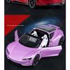 1/24 Tesla Roadster Supercar Alloy Model Car Toy Diecasts Metal Casting Sound and Light Car Toys for Children Vehicle