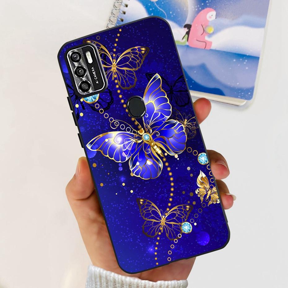 Симпатичный чехол для ZTE Blade A7s 2020 / Optus X Pro / Telstra Evoke Plus 2, черный, силиконовый, мягкий, чехол-обложка для Zte A7s (2020) А7020
