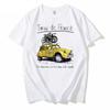 Unisex Fashion Graphic T-shirt Outdoor Car Print Shirt White Trendy Road Bike Ride Oversized T Shirt Harajuku Unisex Clothing