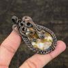 Maligano Jasper Handmade Copper Wire Wrap Jewelry Pendant 2.83 K3c80