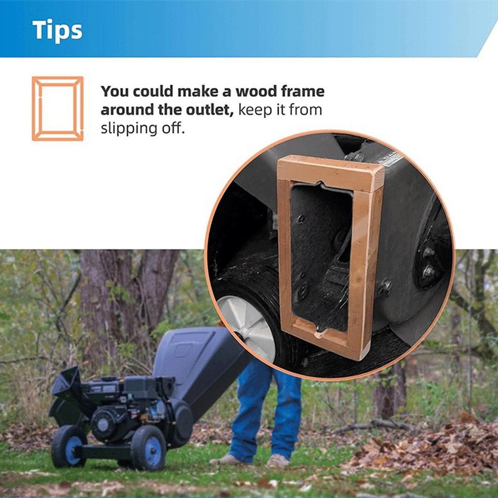 Мешок для измельчителя древесины Сменный Многоразовый Мешок для сбора листьев и мусора Нейлоновый материал Сменный мешок для измельчителя древесины