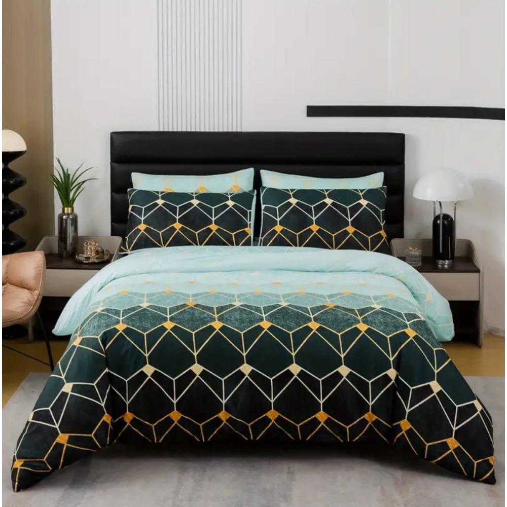 Модная технология печати, 3D цифровая печать, постельное белье, пододеяльники, наволочки, комплекты из трех предметов