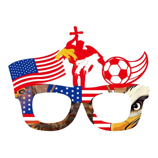 2026 Football Game Glasses Novelty Soccer Themed Party Eyeglasses National Flag Eyewear for Sports Party Favors Photo Props