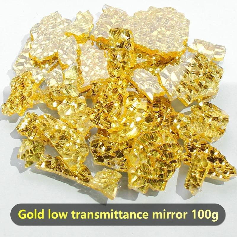 Красочные осколки льда, хрустальная мозаика, сделай сам, креативное ручное мозаичное искусство, цветное закаленное стекло, прозрачные частицы, 100 г