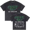 Стирка Винтажные Панк-группа Green Day Dookie Графические Футболки Мужские Классические Готик-Рок Футболки Мужские Оверсайз Футболка Мужская Уличная Одежда