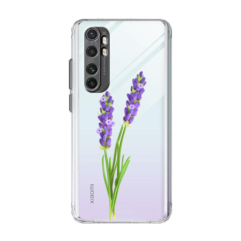 Фиолетовый Цветок Лаванда Мягкий Чехол Коке для Xiaomi Mi 11 Lite 12X 11T Note 10 Lite 12 10T 5G 9T 11X Poco M3 X3 NFC Силиконовая Накладка