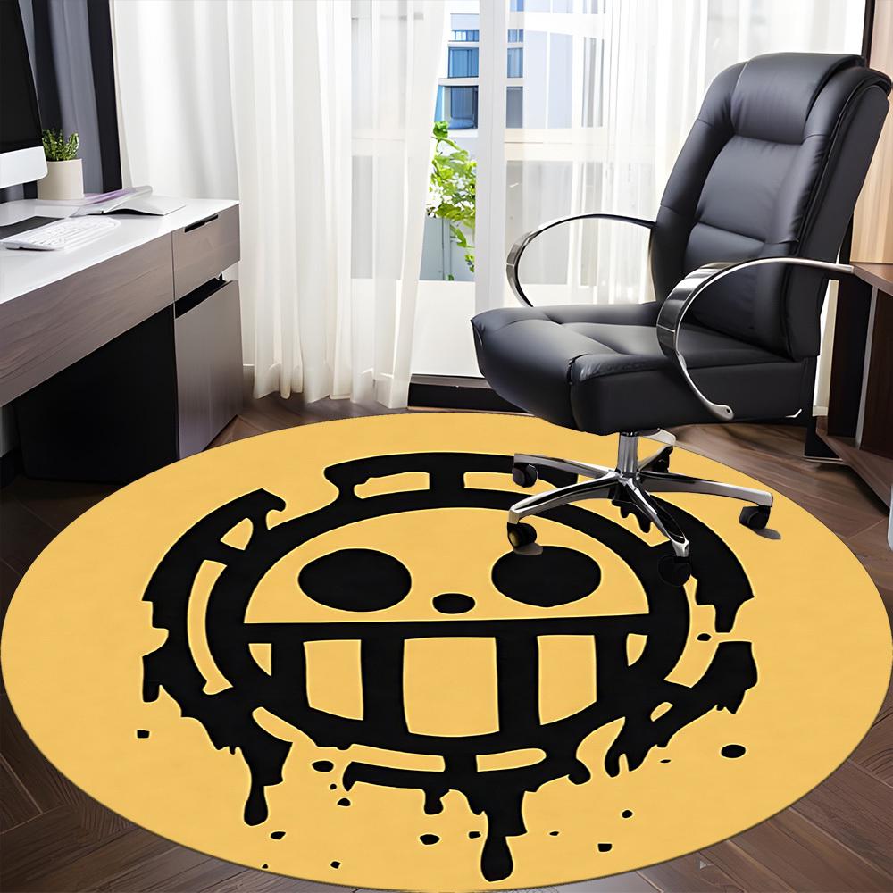 Круглый ковер для офиса One Piece, под офисные стулья, спальни, гостиной, домашний декор a0908193